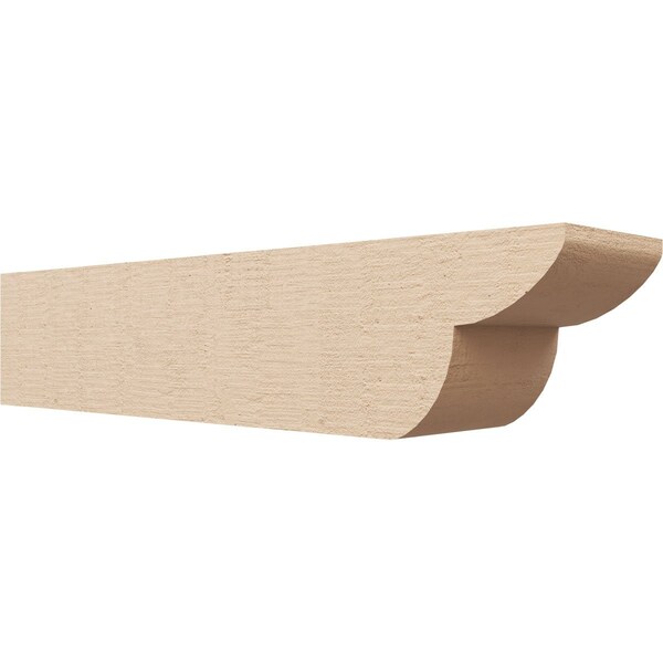 Ekena Millwork 6in. W x 6in. H x 28in. L Crestline Woodgrain TimberThane Rafter Tail, Primed Tan RFTUR06X06X28CRERCPR - main